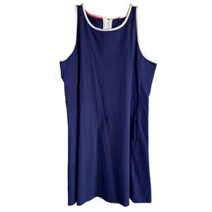 NWT Tommy Bahama Aubrey Fit and Flare‎ IslandZone Sleeveless Navy Blue Dress XL